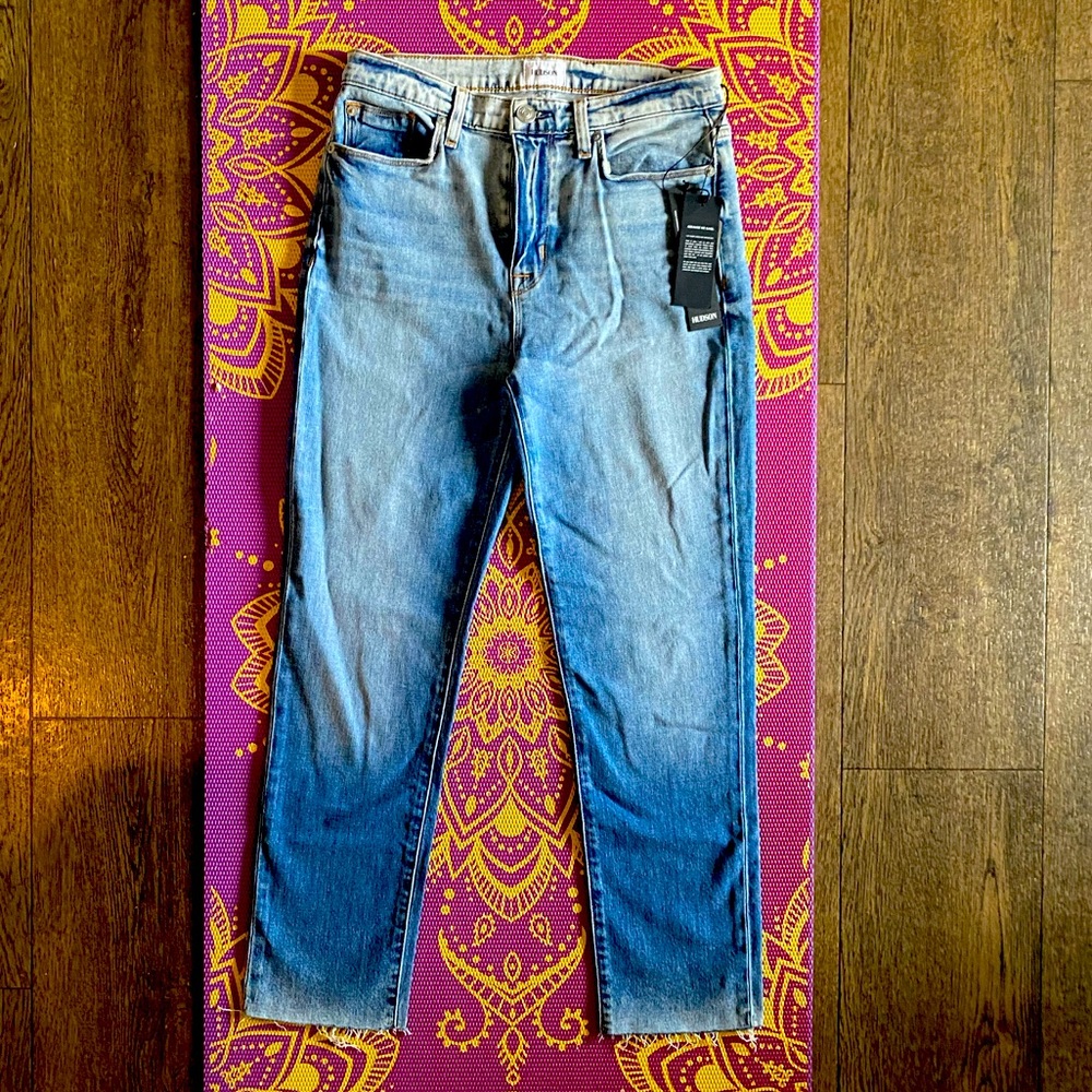 NWT Hudson Zoeey high rise straight crop jeans